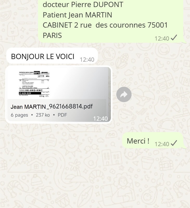 DHL WhatsApp